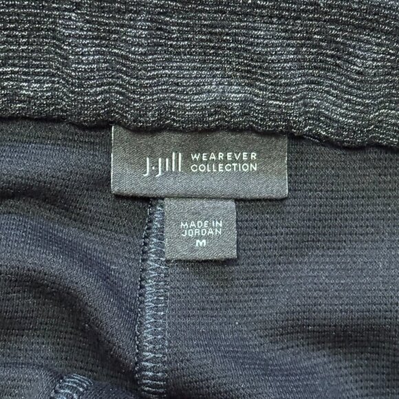 NEW J.JILL Wearever Wide Leg Ribbed Knit Pull On Pants in Heather Charcoal SZ M - Picture 5 of 8